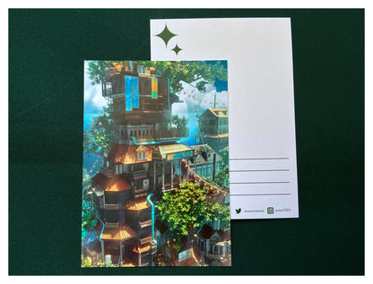 Postcard A6 - Seaside town