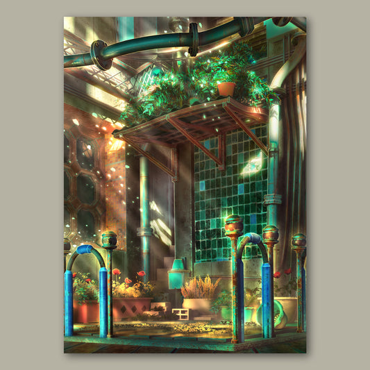 Postcard A6 - Small garden