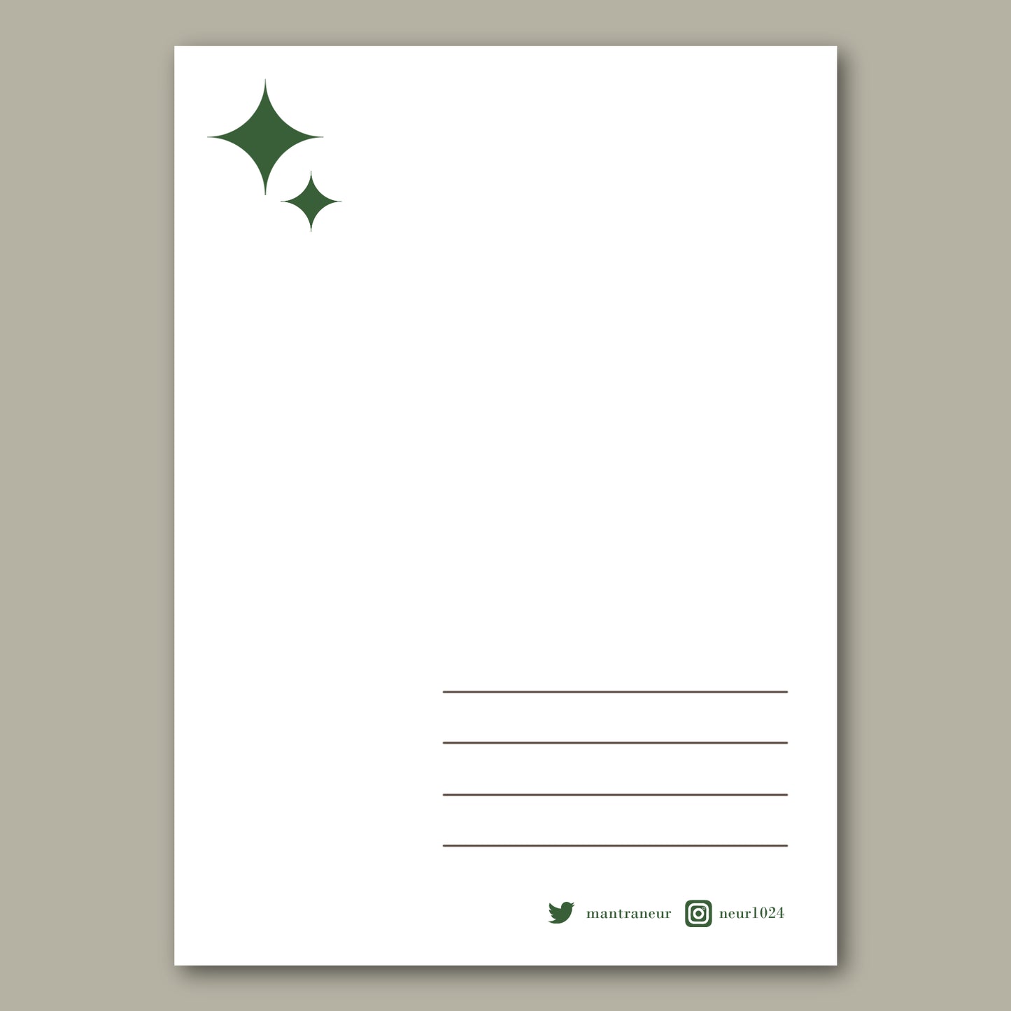Postcard A6 - Untitled